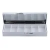 Opslagflessen potten 6 Raster Case Tablet Dispenser Organizer Doos Splitters Pillen Container