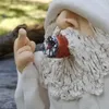 Smoking Wizard Big Tongue Gnome Frecher Garten für Rasenornamente Innen- oder Außendekorationen E2S