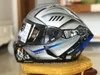 オートバイヘルメットシューイX14ヘルメットX-Fourteen YZF-R1Mスペシャルエディションシルバーフルフェイスレーシングカスコデモトシーク