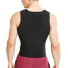 New Men Sweat Body Shaper Vest Slimming Waist Trainer Abdomen Fat Buring Sauna Suit Fitness Shapewear T Shirt Corset Top6715077