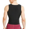 Nowi mężczyźni pocić gorące ciało shaper vest odchudzanie talii trener brzucha gruba Buring sauna garnitur fitness shapewear t shirt gorset top