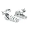 Pédales 2pcs moto repliable repose-pieds vélo en acier pliant pied pédale step pEg chrome vélo trottoir accessoires 1615886