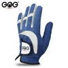 Pack of 6 pcs Men's golf gloves Breathable Blue Soft Fabric Brand GOG Golf Glove Left Hand Sports Glove 201026