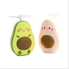 Nieuwe vreemde kinderen Cartoon Toy Avocado Handheld USB Opladen Vullicht Spiegel Mini Fan