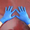 В наличии Синяя 100 шт. / Пакет Латексная высокая эластичность ПВХ Осмотр защитных перчаток против Iuenza и бактерий