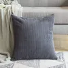 Various Pure color pillows corduroy hug pillowcase modern simple corn strips pillow cushion cover in stock multicolor spot wholesale retail