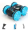 Children's Toy Four-drive Water Amphibious Remote Control 2.4G Stunt Car Waterproof Cross-country Double-sided Travel Charging Tank Car