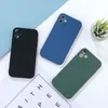 TPU Zachte Telefoon Gevallen voor Apple iPhone 12 11 Pro Max XS XR SE 2 7 8 Plus Luxe Designer Multi Color Matte Back Cover Silicone
