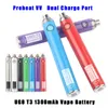 Ecigarette vape pennen batterij visie ugo t3 ego c evod twist verstelbare voorverwarm variabele spanning 1300mah vaporizer