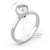 Муассанит женский 925 серебро оригинальный женский 1ct 6.5mm s D couleur VVS1 диамант обручальное кольцо