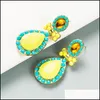 Dangle Kroonluchter Oorbellen Sieraden S2311 Mode S925 Sier Post Water Drop Earrbringen Rhinstone Stud Levering 2021 Hzig