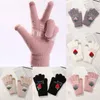 2021 New Cute Strawberry Women's Knitted Winter Gloves Thicken Warm Cashmere Gloves Autumn Female Touch Scree Skiing Gloves