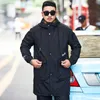 Mannen Winterjasjas Hooded Warm Trench Long Overjas Man Windbreaker Plus Size 5XL 6XL 7XL 8XL Losse Herfst Kleding 211011