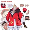 Genshin Klee Cosplay Um pedaço de um pedaço de saco Gloves Luvas Shorts Costumes Girls Game Sets Impact Project Y0913