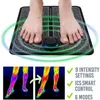 Electric EMS Foot Massager Pad Feet Muscle Stimulator Leg Reshaping Massage Mat Relieve Ache Pain Health Care Drop Resistance Bands