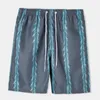 Trendiga Mäns Shorts Vertikala Stripes Mens Vattentät För Man SiwmWear Wear Swim Trunks Bricks Män Trunks Travel Beach Pants