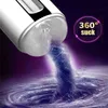 Nxy Sex Masturbadores Auto Chupando Masculino Masturbator Copo Aquecimento Rotating Pussy Stroker Stroker Stimulator Para 18+ Homens Intimate Machine 220127