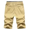 Style Shorts Men Casual Summer Men Shorts Cotton Beach Homme Bermuda Solid Boardshorts Wysokiej jakości elastyczna talia 18 210322