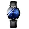 Fashion Ultra-thin Dial Men's Watches Luxury Quartz Watch Waterproof Stainless Steel Leather Wristwatch Male Relogio Masculino Wristwatches