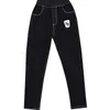 Casual Big Boys Jeans Pantaloni Autunno Lavaggio Pantaloni in denim nero Bambini Cartoon Pantaloni lunghi Abbigliamento per bambini 4 8 12 13 Anni 210622