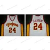Retro personnalisé Brian Scalabrine USC Trojans College Basketball Jersey Men's Cousted White Rouge de toute taille 2xs-5xl Nom et numéro Top Quality