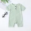 Summer Baby Bringbed Pajki Krótki Rękaw Jednoczęściowy Body Odzież Kombinezon Miękki Bawełniany Toddler Noworodek Niemowlę Books and Girls Romper