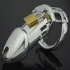 CB6000 Long Cock Cage Stainless Steel Male Chasity Device Cock Lock Bird Bondage Penis Ring Cage Sex Toys For Men Cbt 2103248454676
