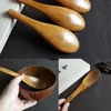 NEWFish Pattern Carved Wooden Spoon Eco-friendly Solid Wood Rice Spoons Durable Soup Tea Cake Scoop Kitchen Restaurant Tableware LLB10094
