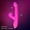 NXYVIBRator 2 i 1 Teleskopisk uppvärmning Dildo Vibrator för Kvinnor G Spot Orgasm Nippel Clit Sucker Lick Sex Toy Shop 1123
