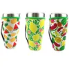 Tumbler Bottle Holder Cover Drinkware Bags Neoprene Insulated Sleeves Bag Sunflower Baseball Iced Coffee Cups Bottles Sleeve 30oz SN2670