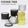 Aluminum Tins Jars Metal Round Tin Containers Storage Gift Boxes with Clear Top Window Home Baking Mold Cake Pan RRD1124