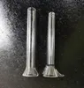 Glazen mannelijke glaasjes en vrouwelijke steel slide trechterstijl met zwart rubber eenvoudige downstem voor glazen bong glazen pijpen rookaccessoires zeusart shop