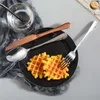 Portable Cutlery Set Travel Dinnerware Set Stainless Steel Camping Dinner Set Fork Knife Spoons Utensils With Straw Cutlery Bag 211012