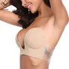 Wechery Plunge U Sexy Invisible Adhesive Bra brassiere Strapless Bra Push Up Bralette Sexy Bras for Bikini Wedding Party Dress 211110