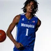 Maillot de basket Memphis Tigers Emoni Bates Jalen Duren DeAndre Williams Landers Nolley II Earl Timberlake Tyler Harris Alex Lomax John Camden 25 Hardaway 23 Rose