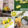 Party Decoration Fake Lemons Limes And Slices Set - Pack Of 36 Decorative Faux Citrus Fruits Artificial Decorations For Home Kitch246g