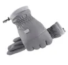 Winter-Stil, für Herren, für Auto, Fahrrad, Fahren, kältebeständig, mit Touchscreen, gepolsterte Handschuhe mit elastischen Bündchen