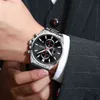 Nieuwe Curren Horloges Heren Merk Mode Sport Chronograph Quartz Mannelijke Horloge Roestvrijstalen Band Datum Klok Lichtgevend Pointers Q0524