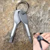 Многофункциональный Pocket Tool Bearchain Открытый EDC Gear Keychicains с щелчкой для головки Phillips Mini Set Key