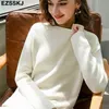 Autumn Winter O-NECK oversize thick Sweater pullovers Women loose cashmere turtleneck Sweater Pullover female Long Sleeve 210917