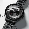 Armbandsur 2021 Lyxiga sportklockor för mens topp varumärke Vattentät stål Beltfashion Male Clock Black Watch Reloj Hombre