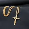 Designer Necklace Luxury Jewelry Jesus Cross Pendant For Men Religious Christian Dropshipping In Stock