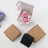 3 Rozmiar Małe pudełko Kraft Paper Box Karton Pudełka do pakowania na prezent Wedding favor packaging mydło do pieczenia Akes Cookies Chocolate