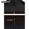 Tacvasen Multi Zipper Kieszonkowy Wodoodporne Kurtki Tactical Męska Linga Zewnętrzna Kurtka Zewnętrzna Wstecz W / Hoodie Windbreaker 211217