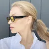 خمر مستطيل النظارات الشمسية النساء الرجال الأصفر عدسة نظارات شمسية 2021 موضة القيادة Eyeware ظلال الإناث Gafas De Sol Mujer