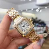 Designer Watches 22mm Pantere WJPN0016 W4PN0007 WJPN0008 Moda Swiss Quartz Watch White Dial Gold Case Diament Bezel Stal Bransoletka Zniżka