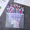 20 pièces/ensemble dessin animé licorne Gel stylo chanceux aléatoire Partten stylos ensemble papeterie fournitures scolaires fournisseurs de bureau enfants cadeaux 0374