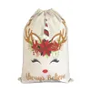 Boże Narodzenie ozdoby świąteczne prezent torba cute sznurek płótno jednorożec Santa sack Christmas dekoracji ornament santa 2 style rra4362