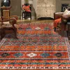 터키 양탄자 기하학적 레트로 국가 바람 스트라이프 오렌지 카펫 거실 침실 침대 담요 욕실 부엌 바닥 매트 210329