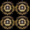 Havai fişek ışıkları 120 led bakır tel yıldız patlaması dize ışıkları 8 modları pil ile kumandalı peri ışıkları uzaktan düğün dekoratif 211104